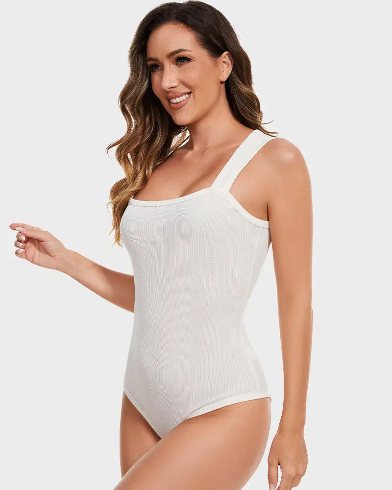 Body Sin Mangas Con Control De Abdomen Curvify - beige