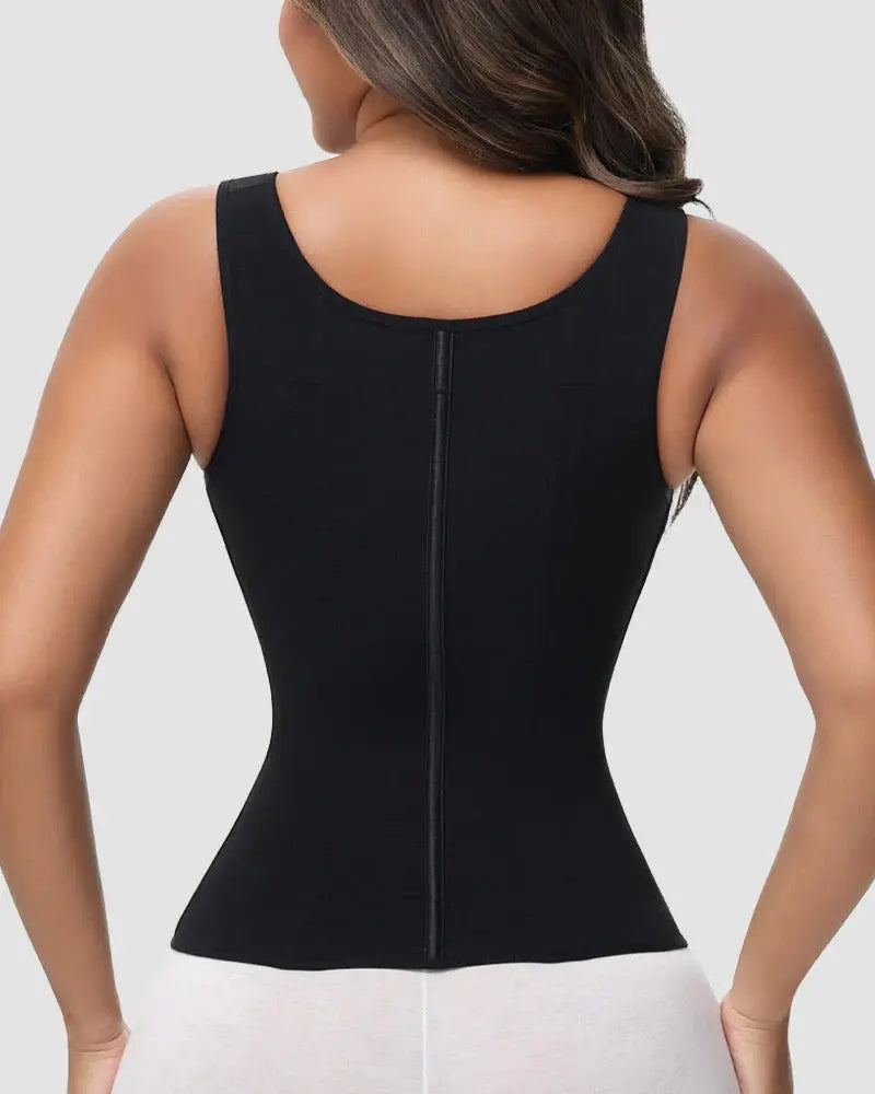 Faja moldeadora de cintura de doble capa con control de abdomen y sujetador Curvify