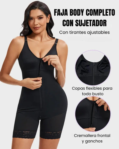 Faja moldeadora de glúteos con control de abdomen y cremallera en la entrepierna Curvify