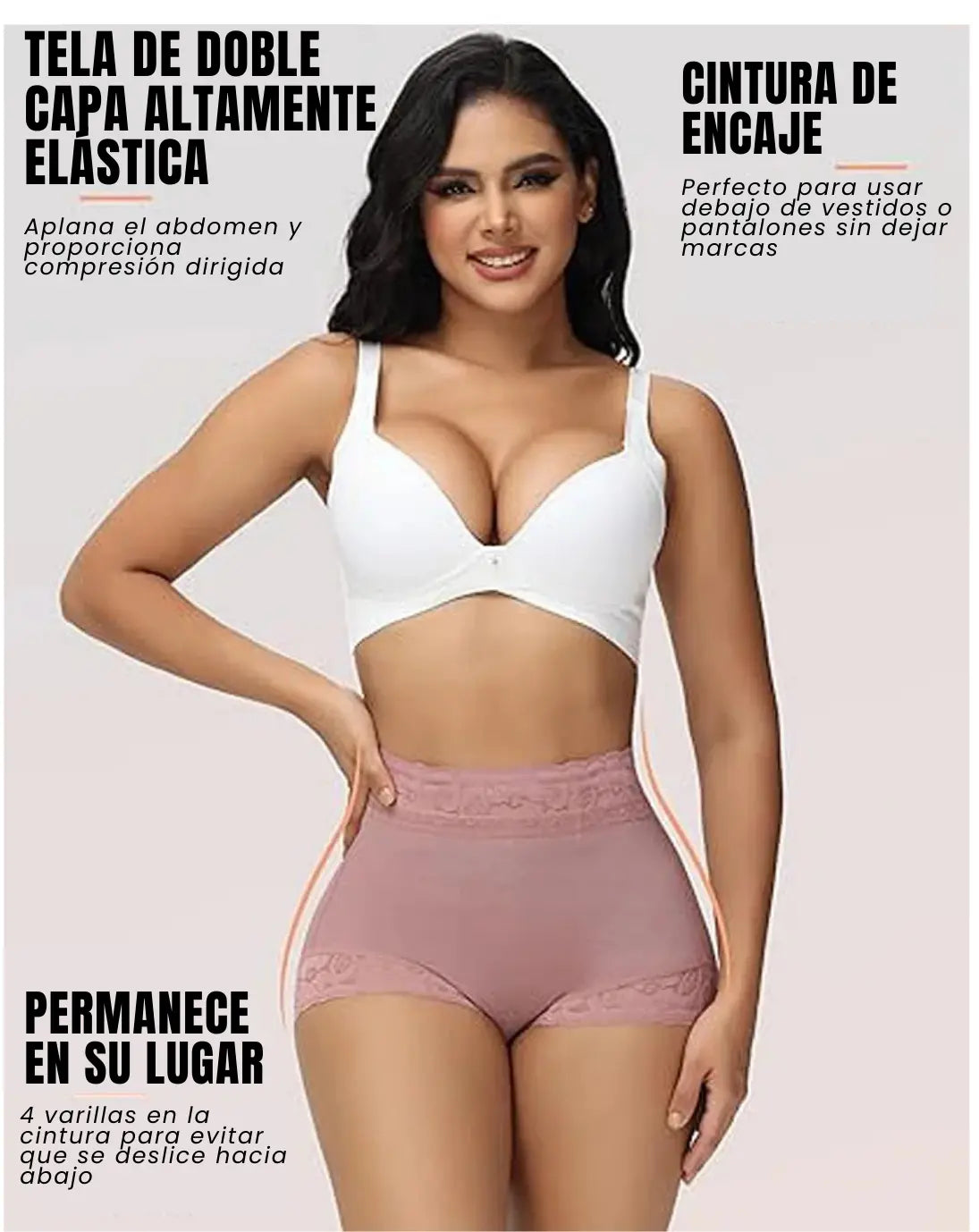 Shorts de talle alto con efecto levantamiento de glúteos Curvify