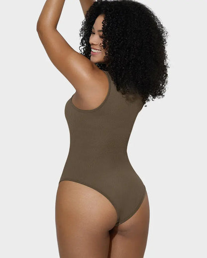 Body Sin Mangas Con Control De Abdomen Curvify marrón